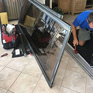 sliding glass door frame repair Southchase